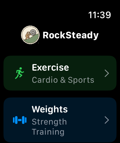 RockSteady Apple Watch home