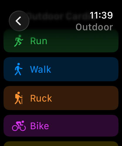 Outdoor cardio