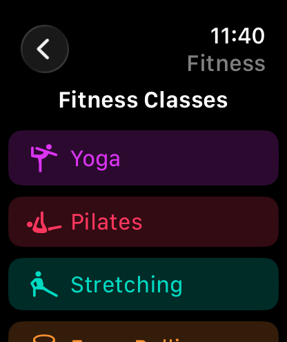 Fitness classes