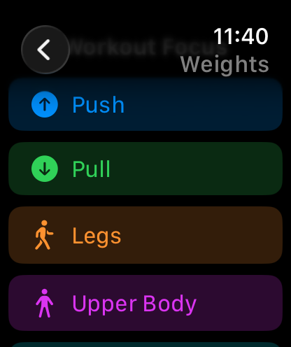 Strength focus